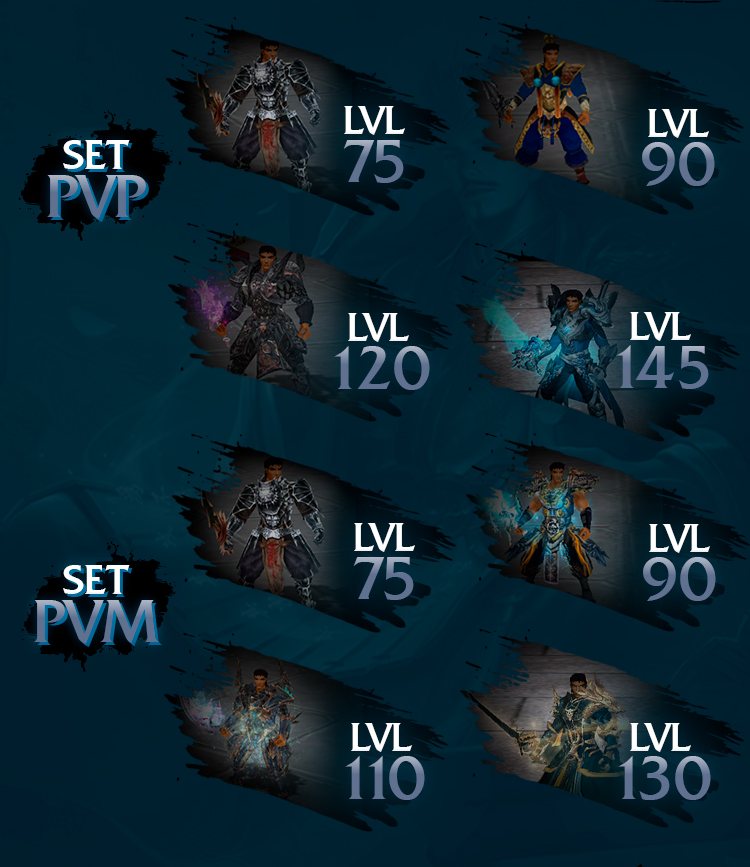 Set PvP e PvM