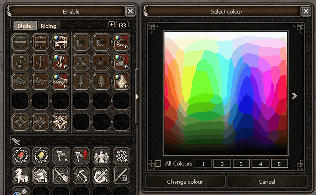 Skill colours